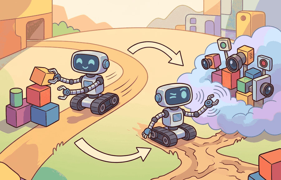 Technical illustration for Section 14.3: Exploration vs. exploitation.